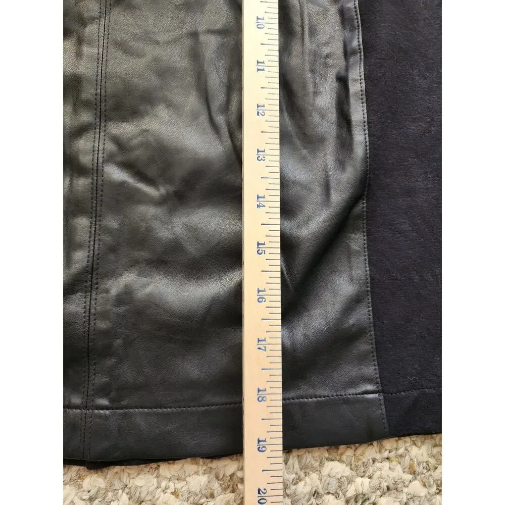 CAbi Womens Size 8 Straight-Pencil Black Skirt